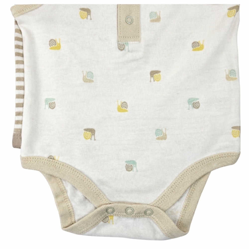 Cloud Island Baby Bodysuits 0–3 Months | 3-Pack Sleeveless Cotton - Picture 3 of 7